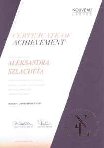Certyfikat Aleksandra Szlacheta